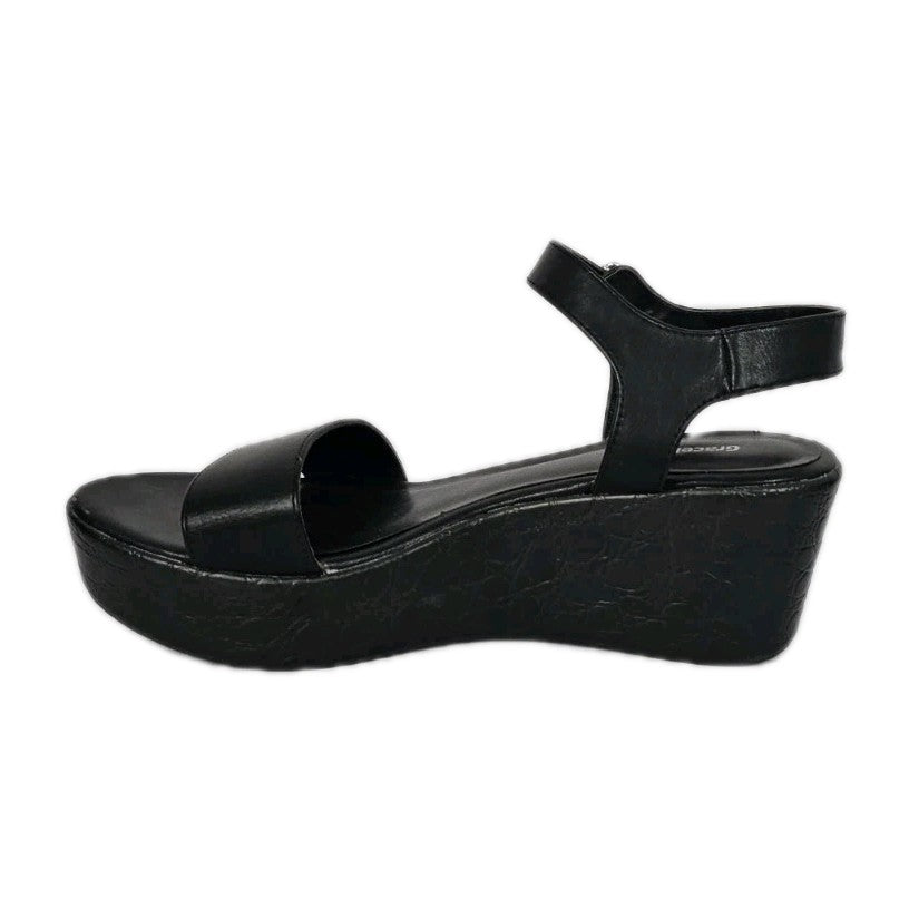 ES886 Damen Keilsandalen von Graceland, Schwarz, Gr. 394