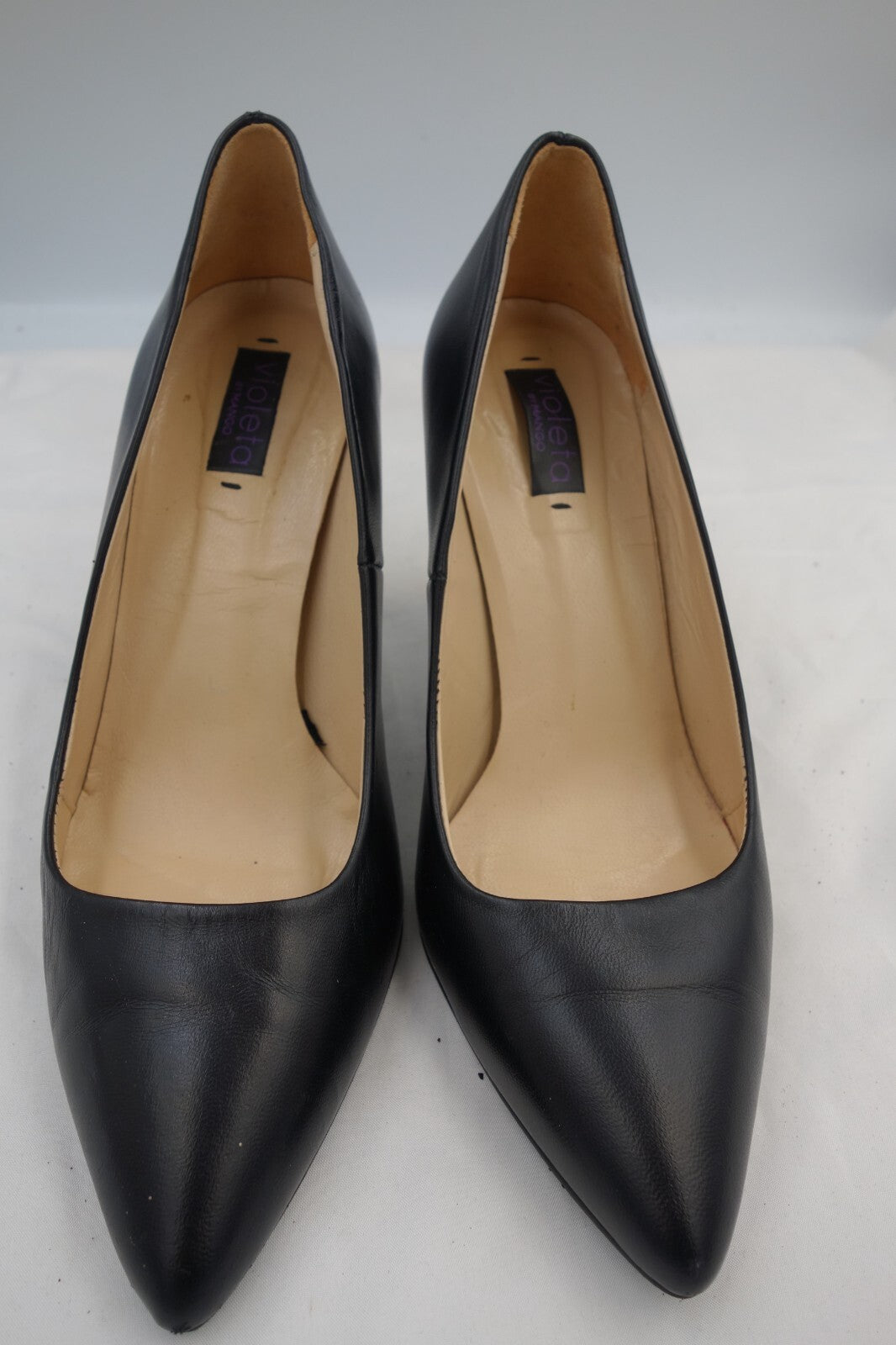 ES0112 Damen Pumps von Mango, schwarz, Gr. 371