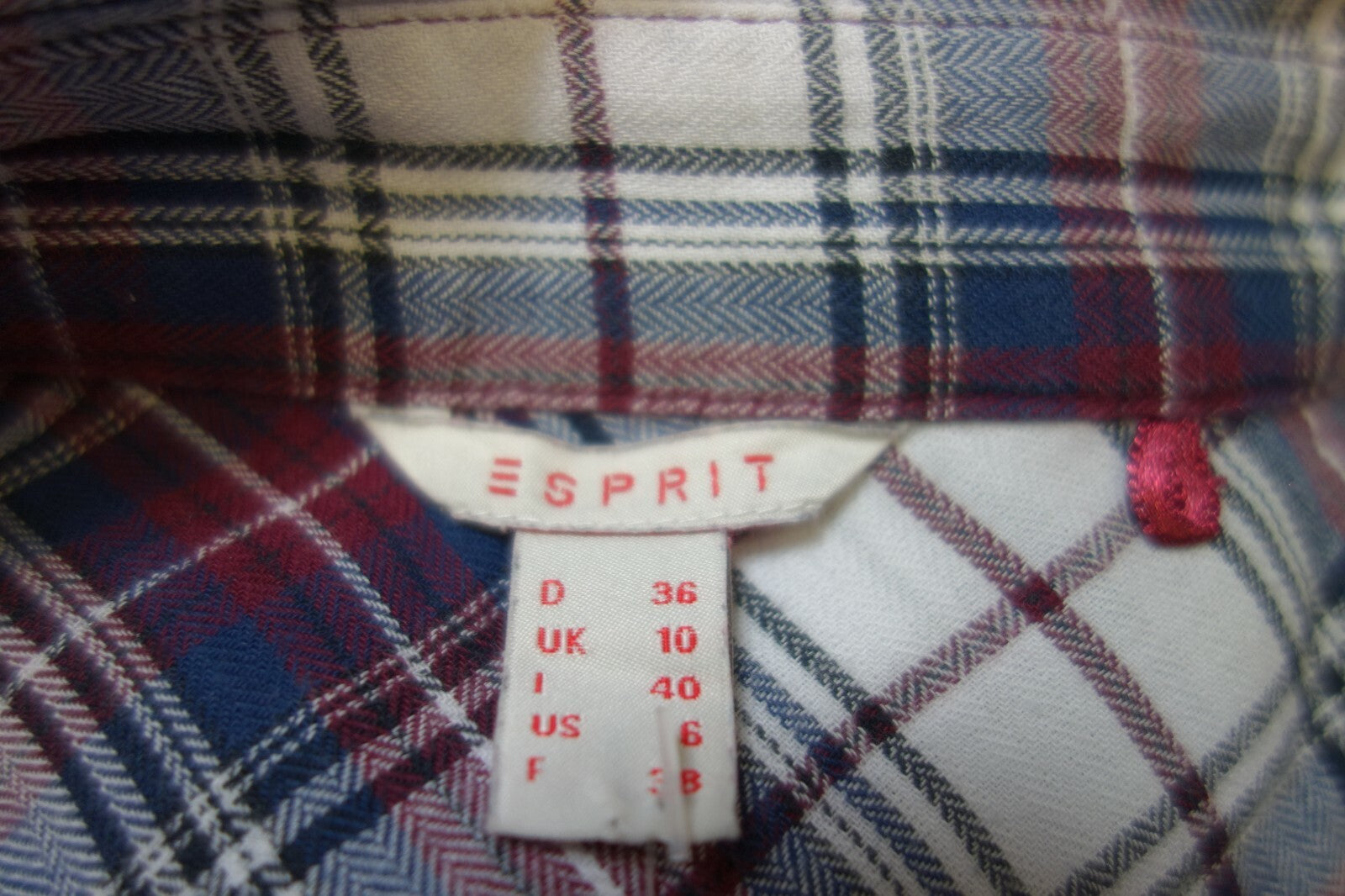 EK1085 Damen Bluse von Esprit, kariert, 365