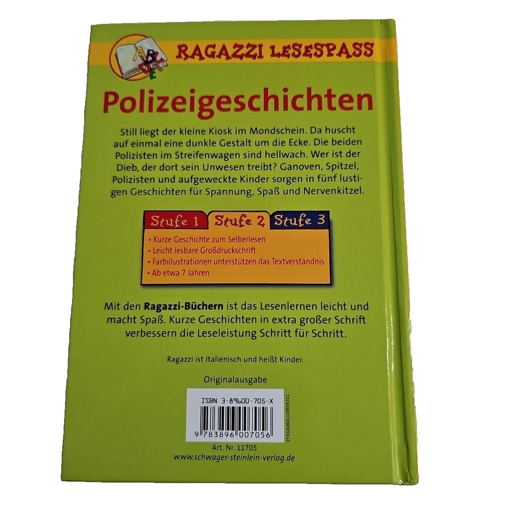 EB1937 Buch Ragazzi Lesespass "Polizeigeschichten" Stufe 21