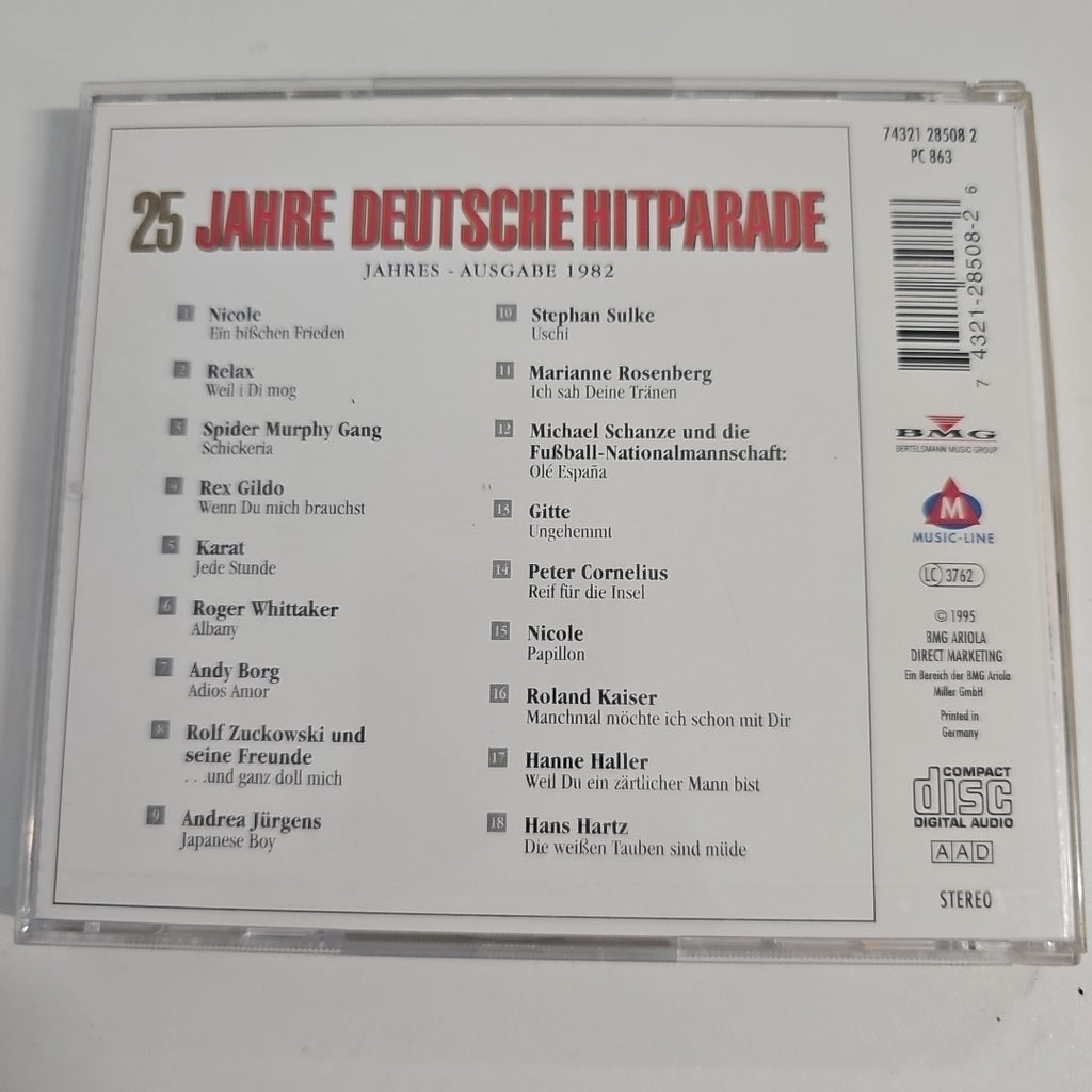 EB3121 25 JAHRE DEUTSCHE HITPARADE - 1982 - CD  HANS HARTZ,SPIDER MURPHY GANG2