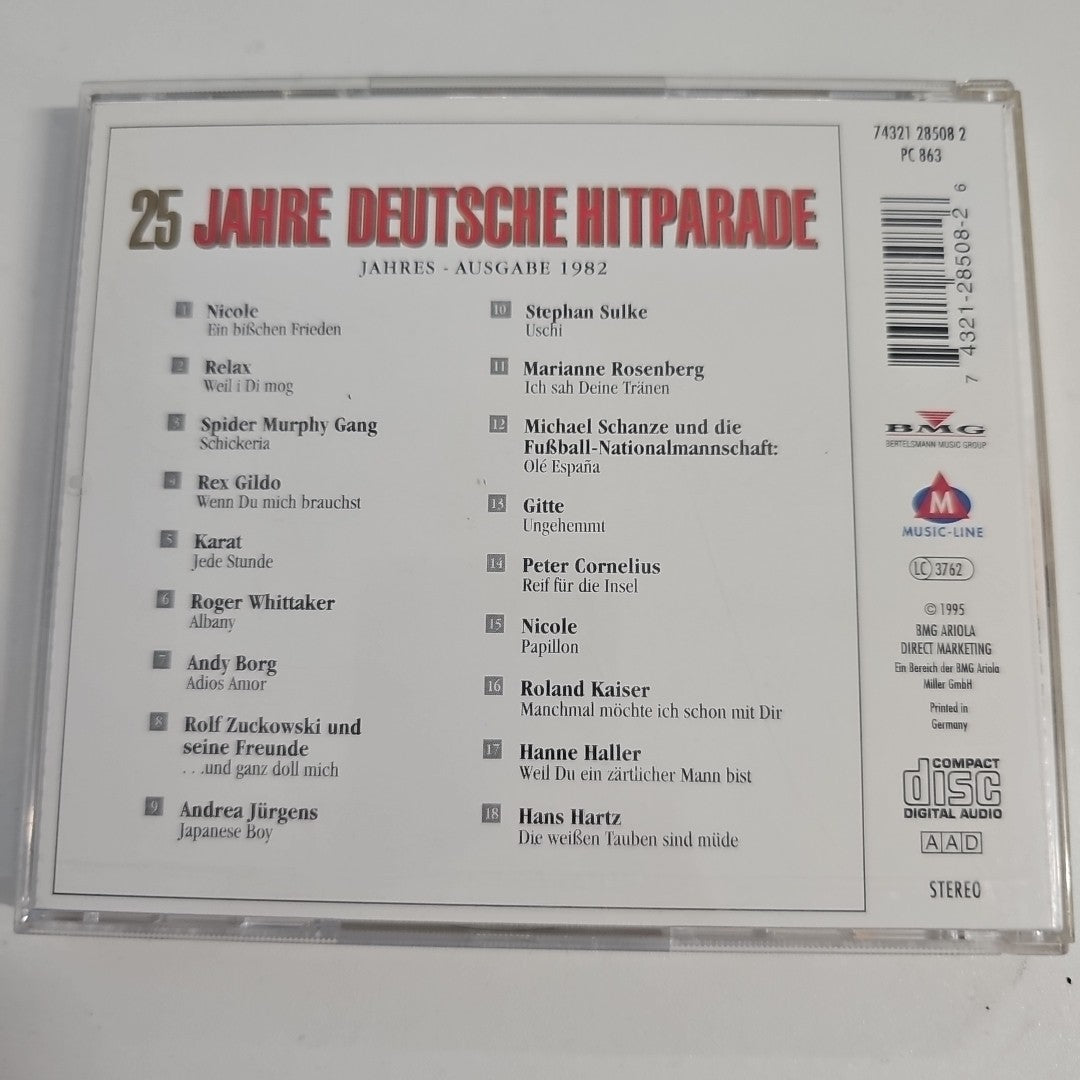 EB3121 25 JAHRE DEUTSCHE HITPARADE - 1982 - CD  HANS HARTZ,SPIDER MURPHY GANG2
