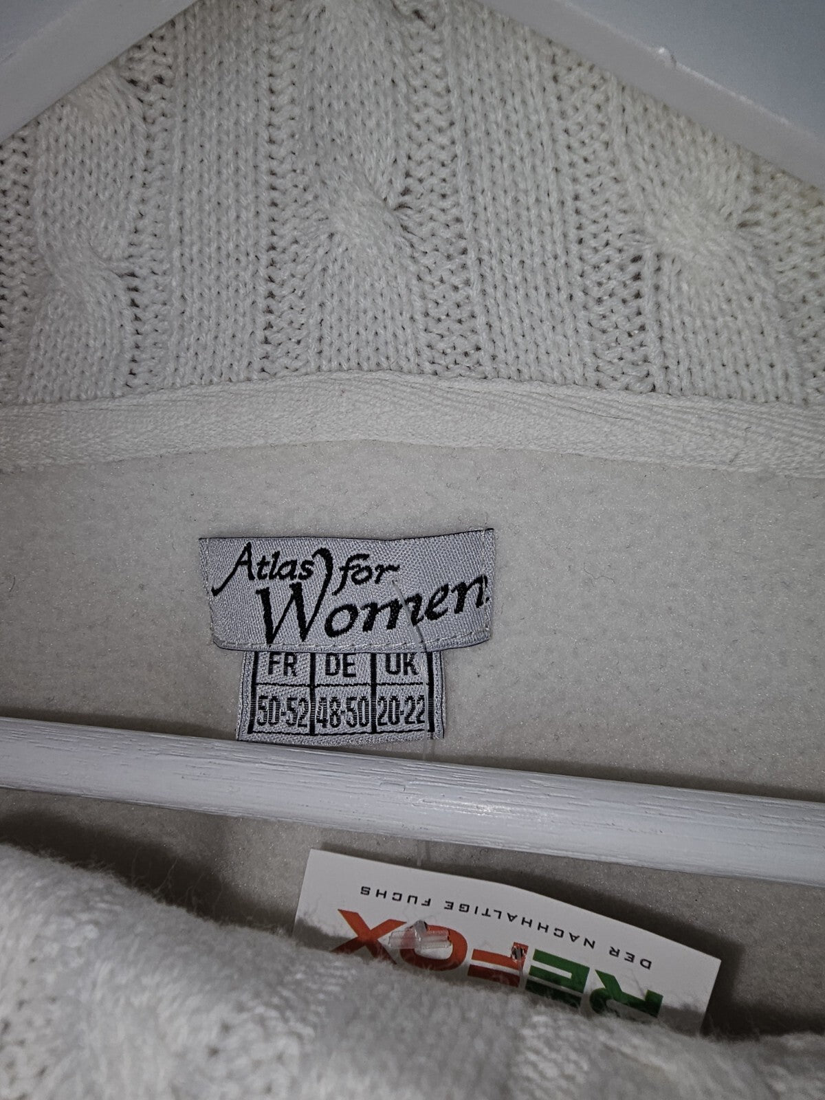 EK6909 Damen Pullover von Atlas for Women, Weiß, Gr.48,501