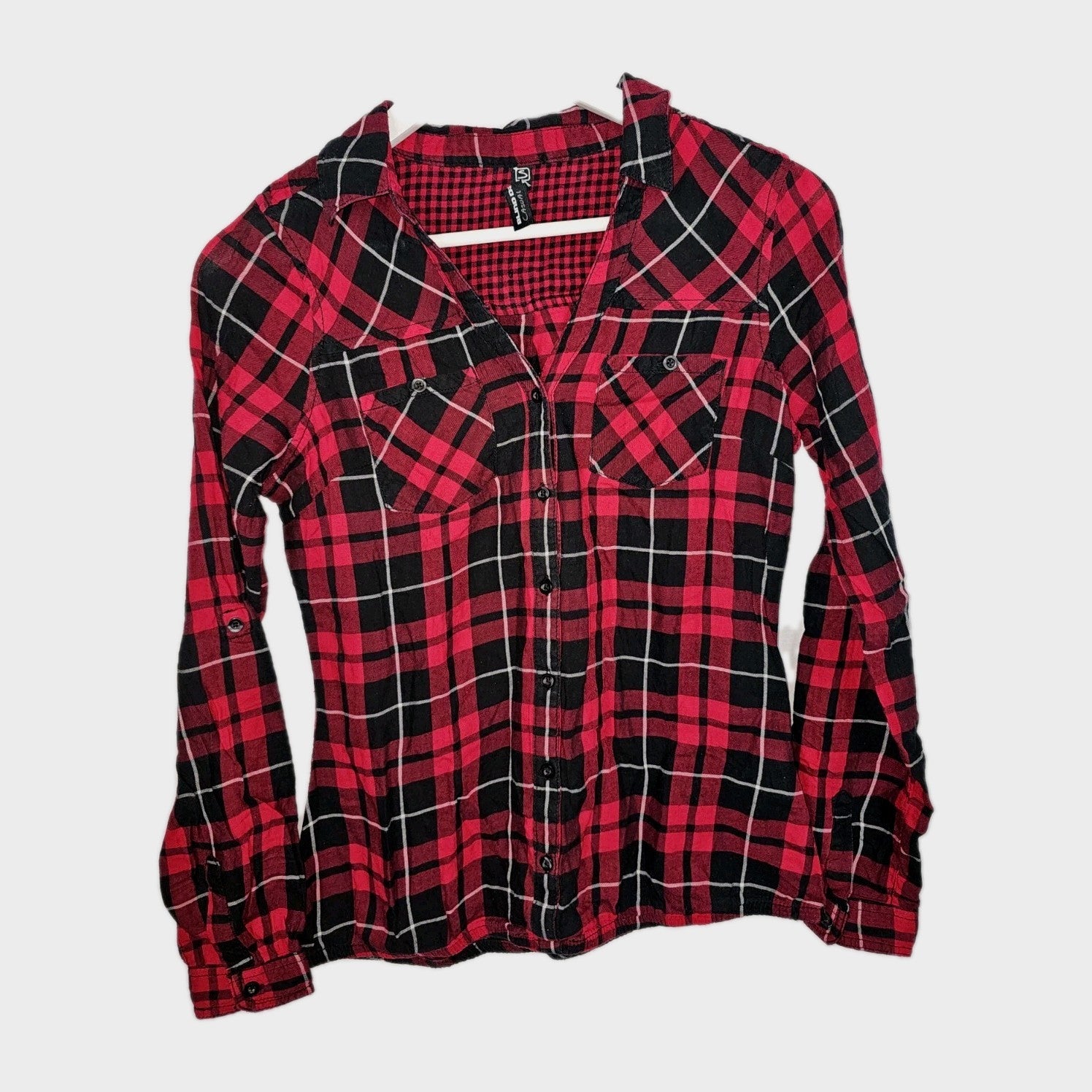 EK10053 Damen Bluse von Blind Date, rot, Gr.S0