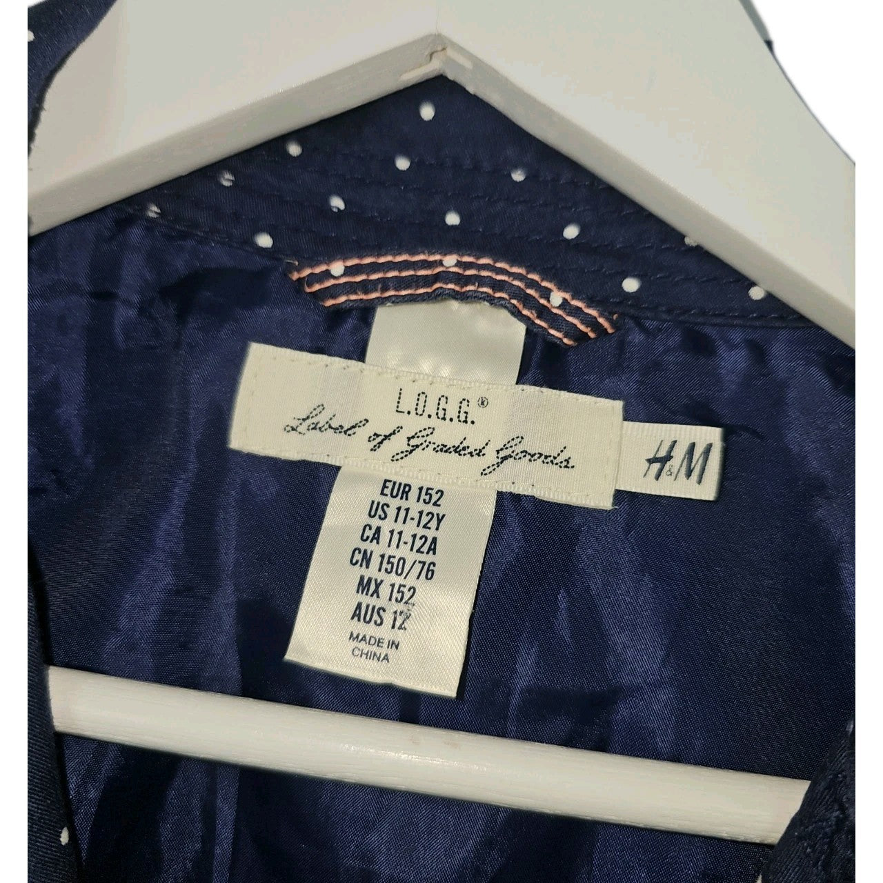 EK11046 Kinder Mantel von H&M, Blau, Gr. 1521