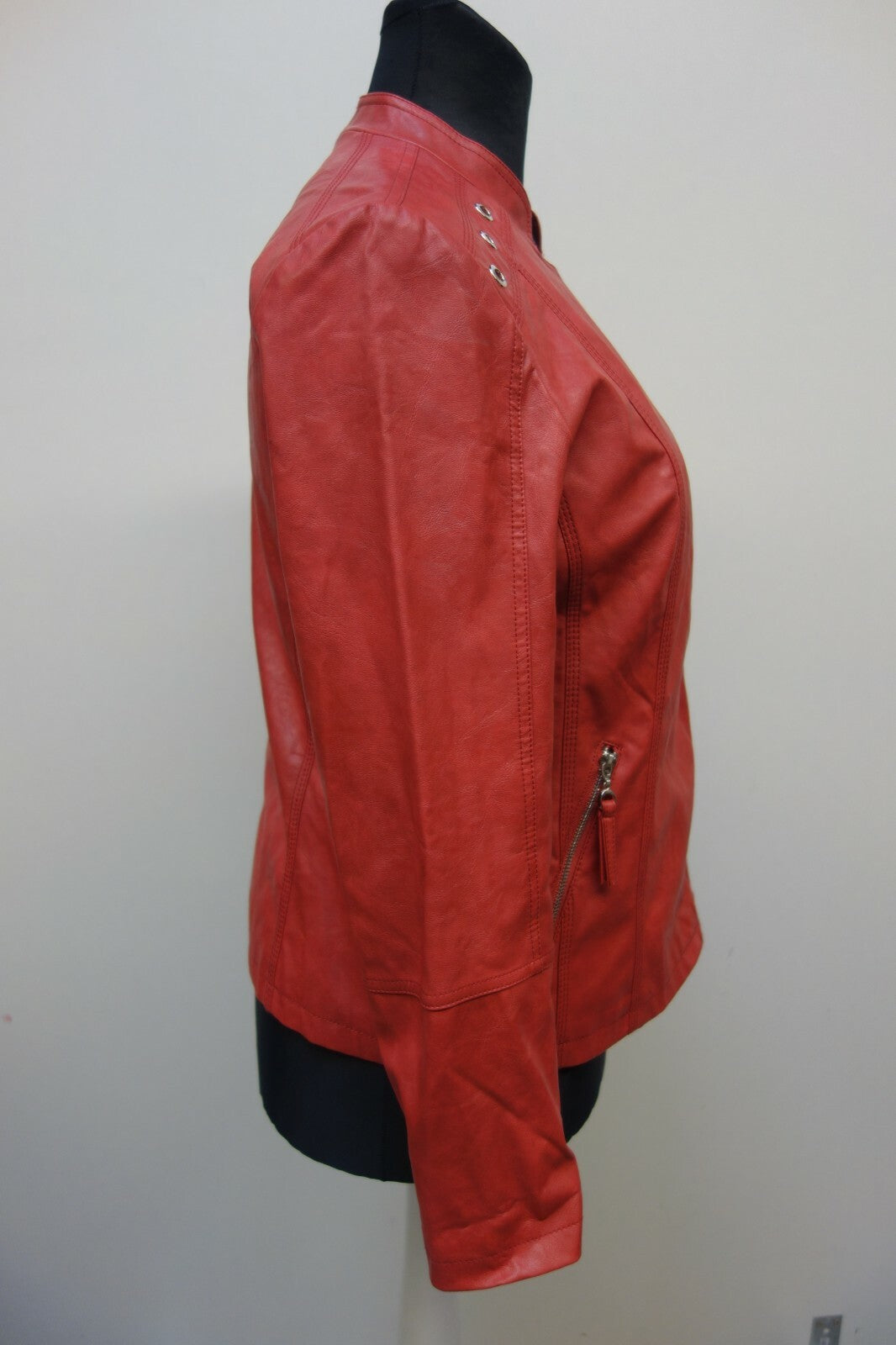 EK0686 Damen Kunstlederjacke von Armand Thiery, rot, Gr. 403