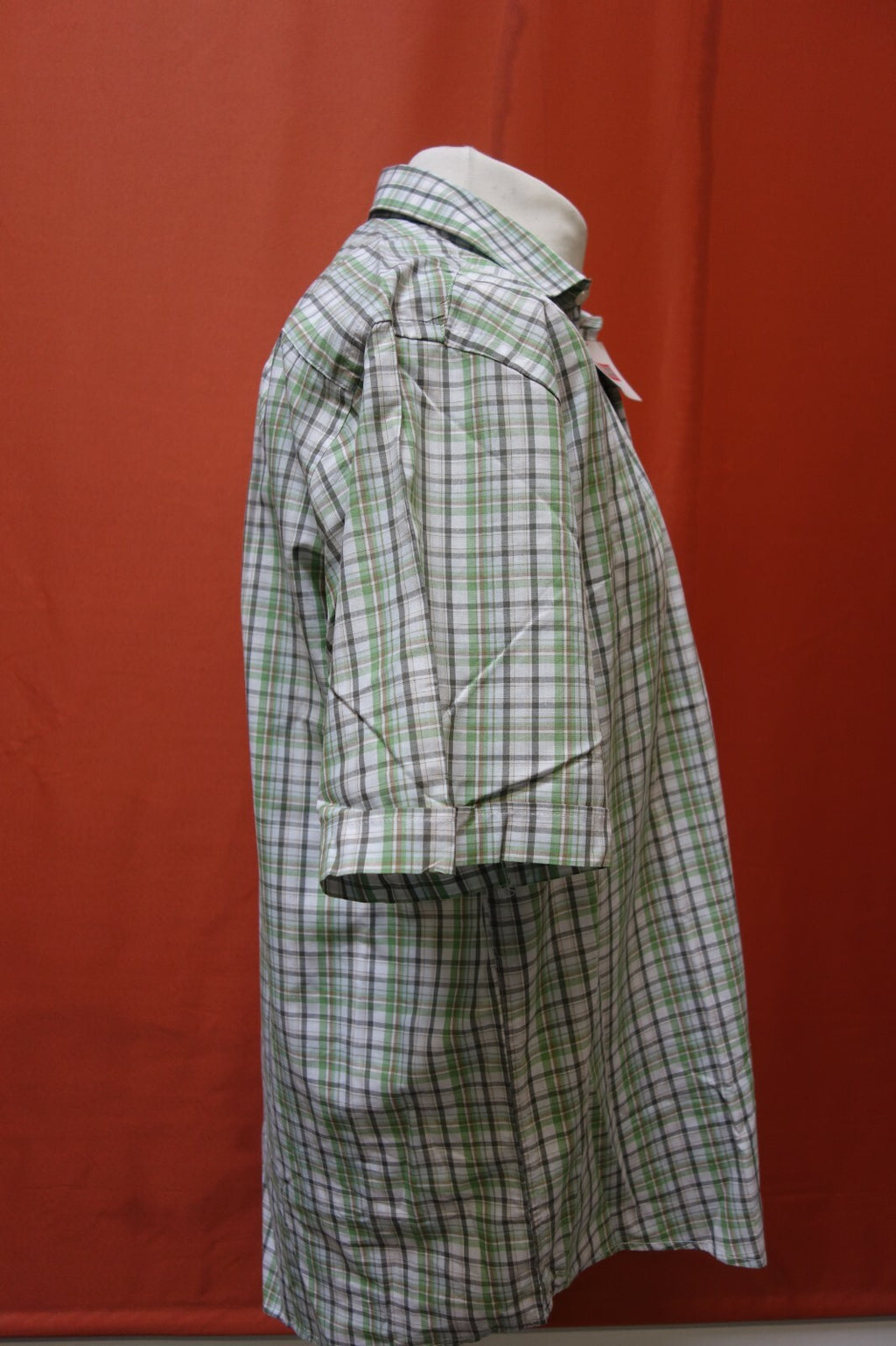 Herren Hemd GR 41/42 Bexleys grün kariert kurz arm super Zustand GR  E 03351