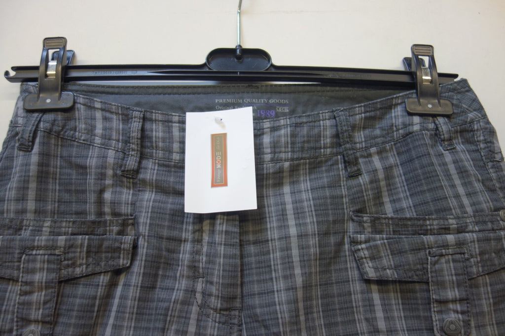 EK0400 Damen Shorts von Cecil, grau, kariert, Gr. 281