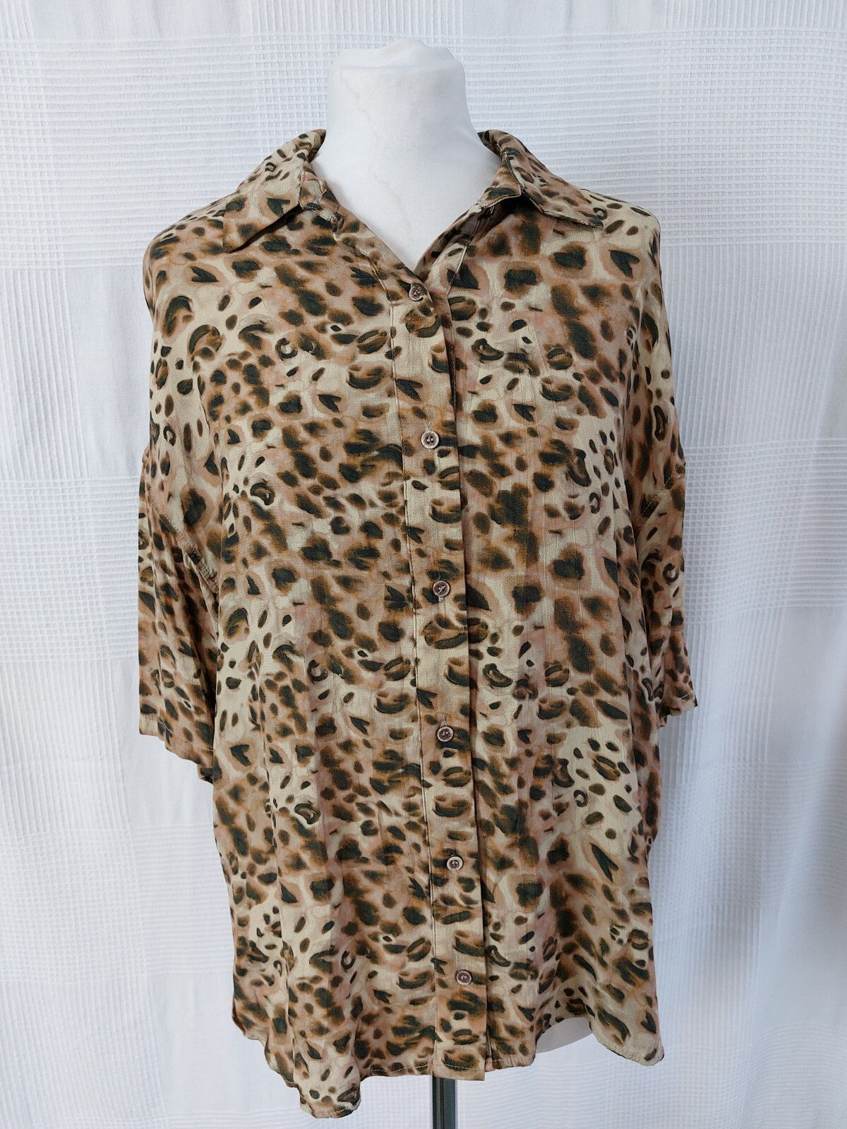 EK3642 Damen Bluse von Pull&Bear, braun/beige, Gr. M0