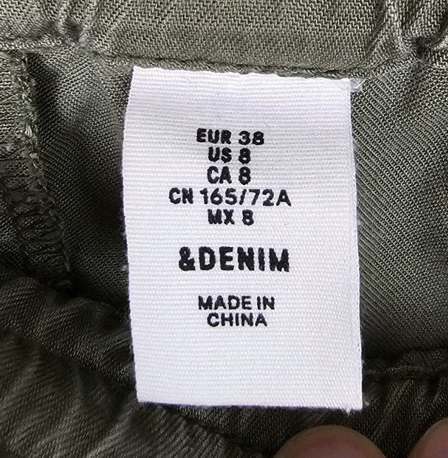 EK9346 Damen Hose Denim Gr.38 Grün1