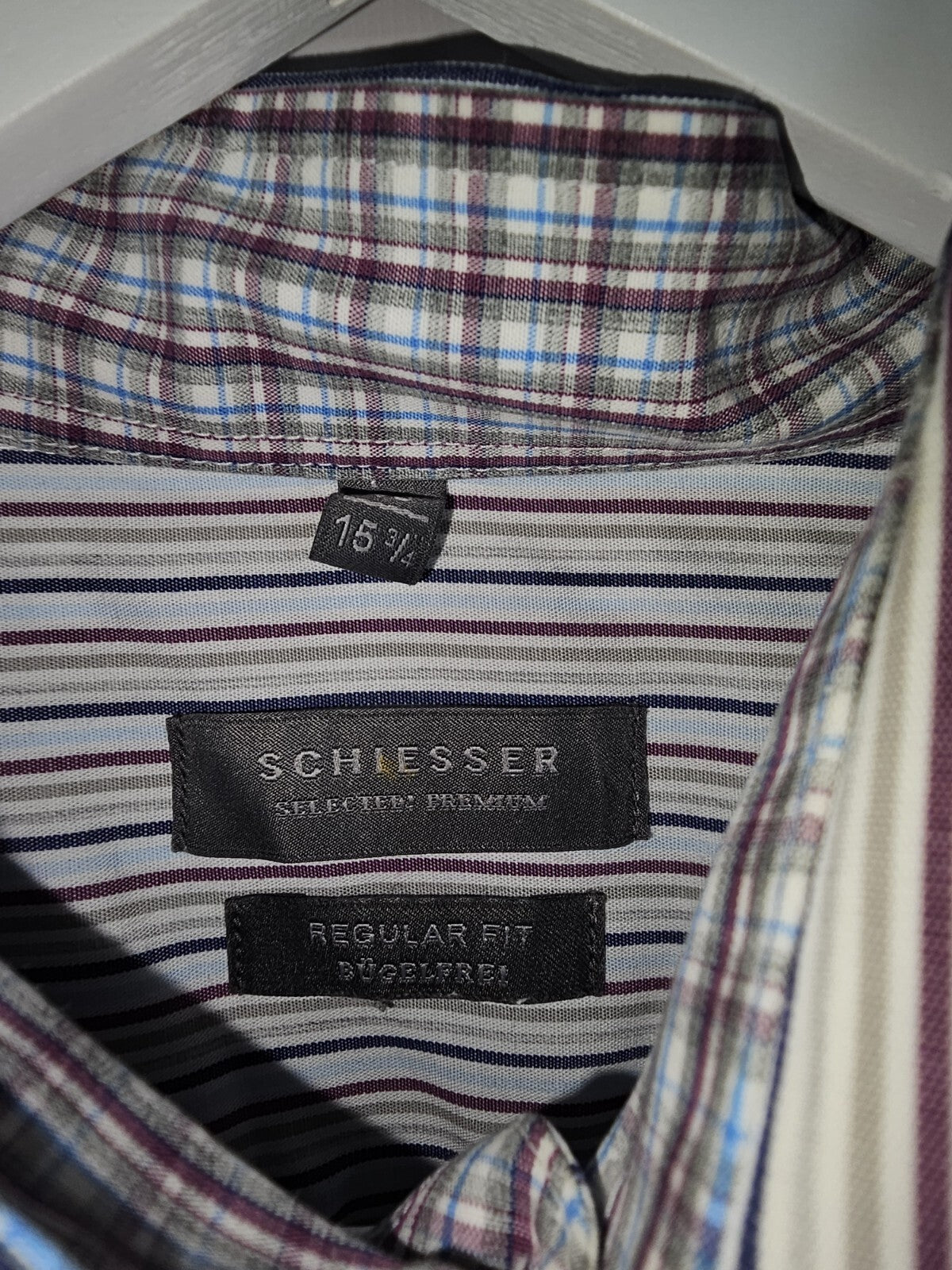 EK6868 Herren Hemd von Schiesser, Mehrfarbig, Gr.40, 15½2
