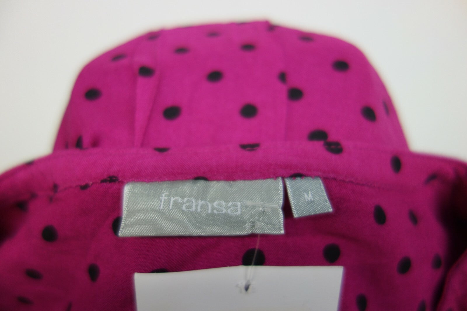 EK1446 Damen Bluse von Transa, pink mit Punkten, Gr. M5