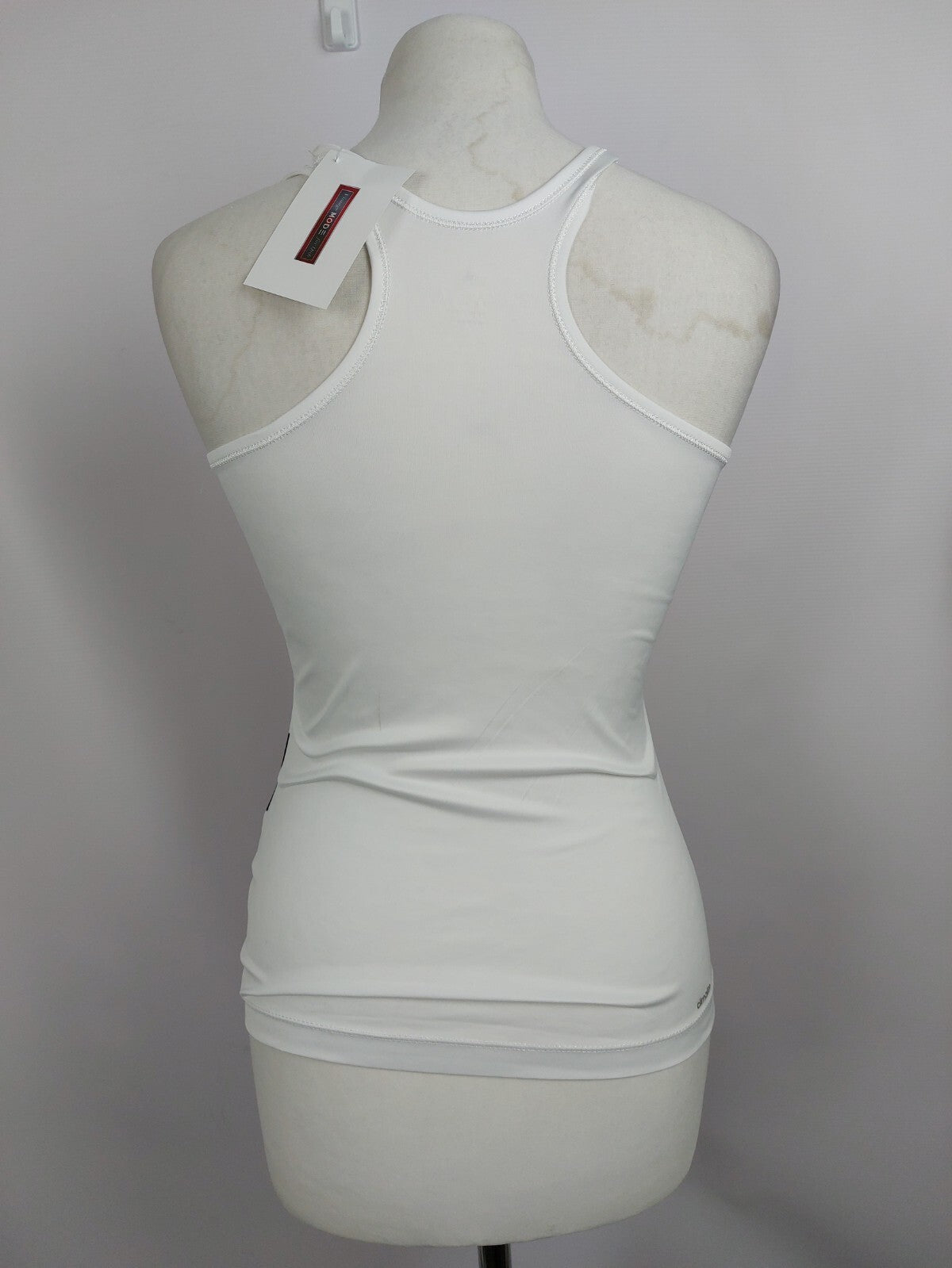 EK0522 Damen Sport Top von Adidas, schwarz/weiß/pink, Gr. XS4