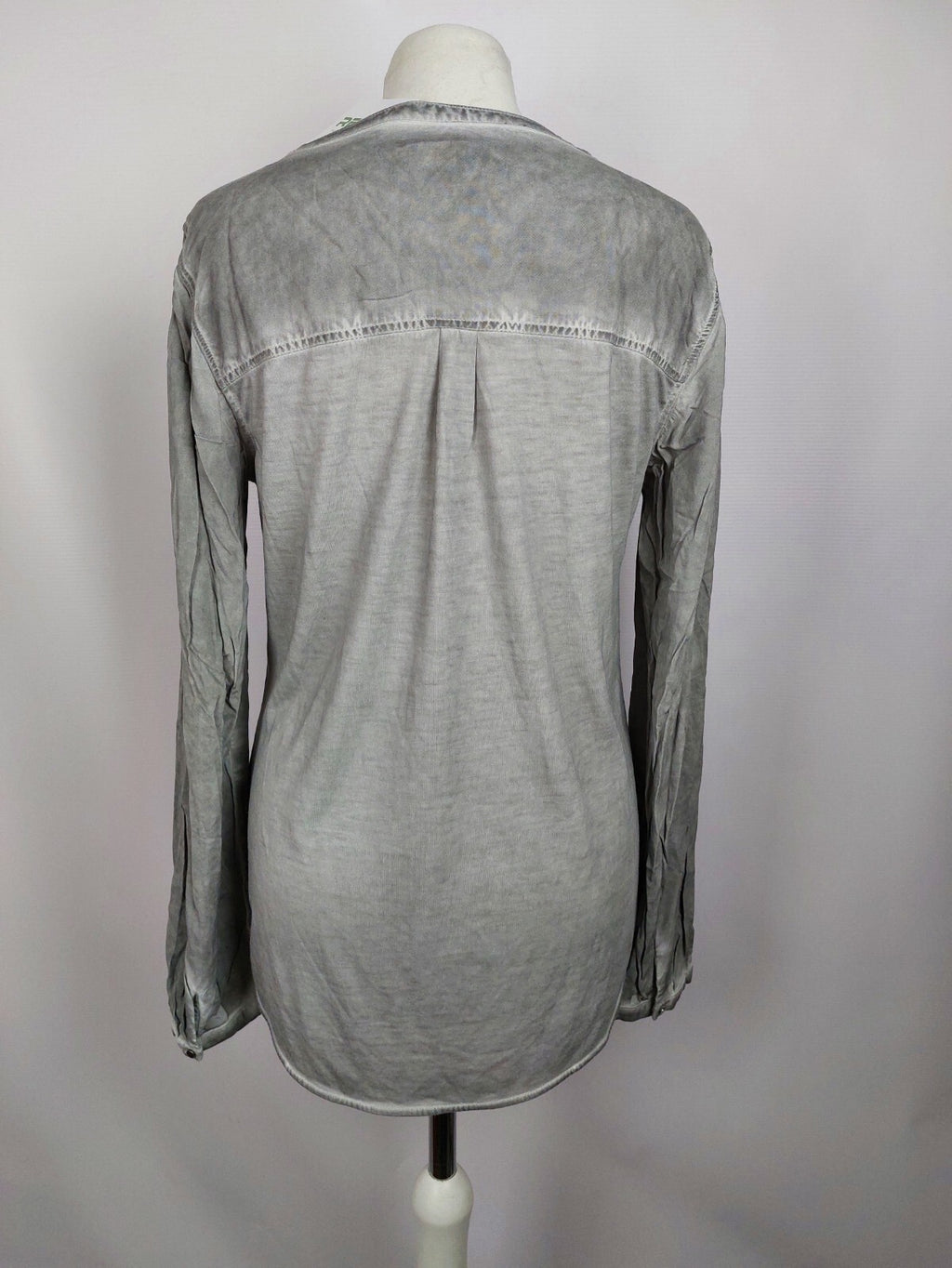 EK0484 Damen Bluse von Tom Tailor, grau, Gr. 367