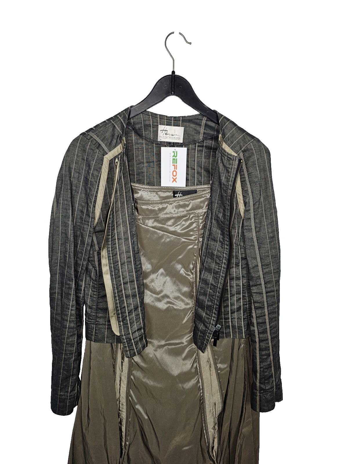 EK7204 Damen Strickjacke + Rock von Beate Heymann Streetcouture, Braun, Gr.382