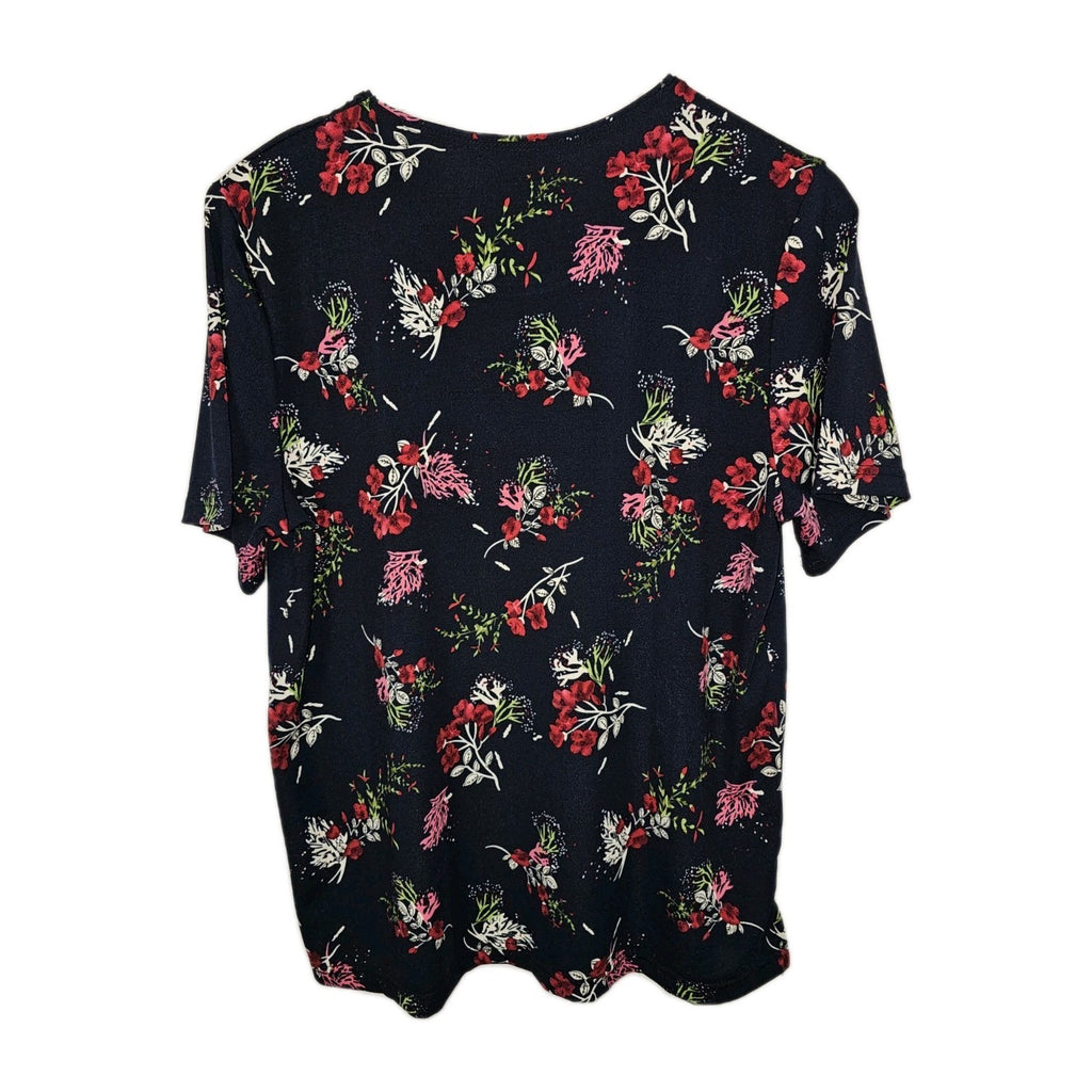 EK10276 Damen T-Shirt von MF, blau mit Blumenmuster, Gr.M2