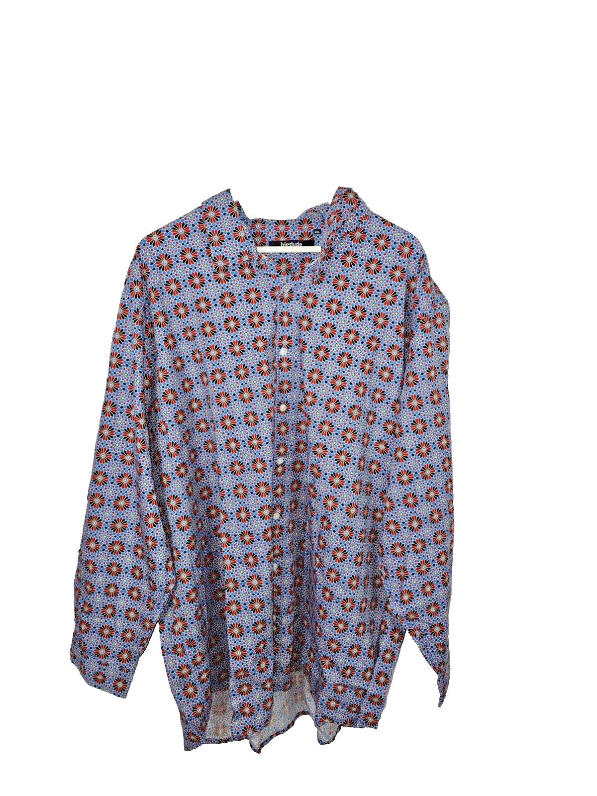 EK2203 Herren Hemd von bigdude, Blau, Gr.5XL0