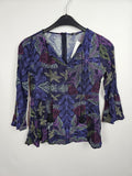 EK5511 Damen Bluse von SurKana, lila, Gr. S0