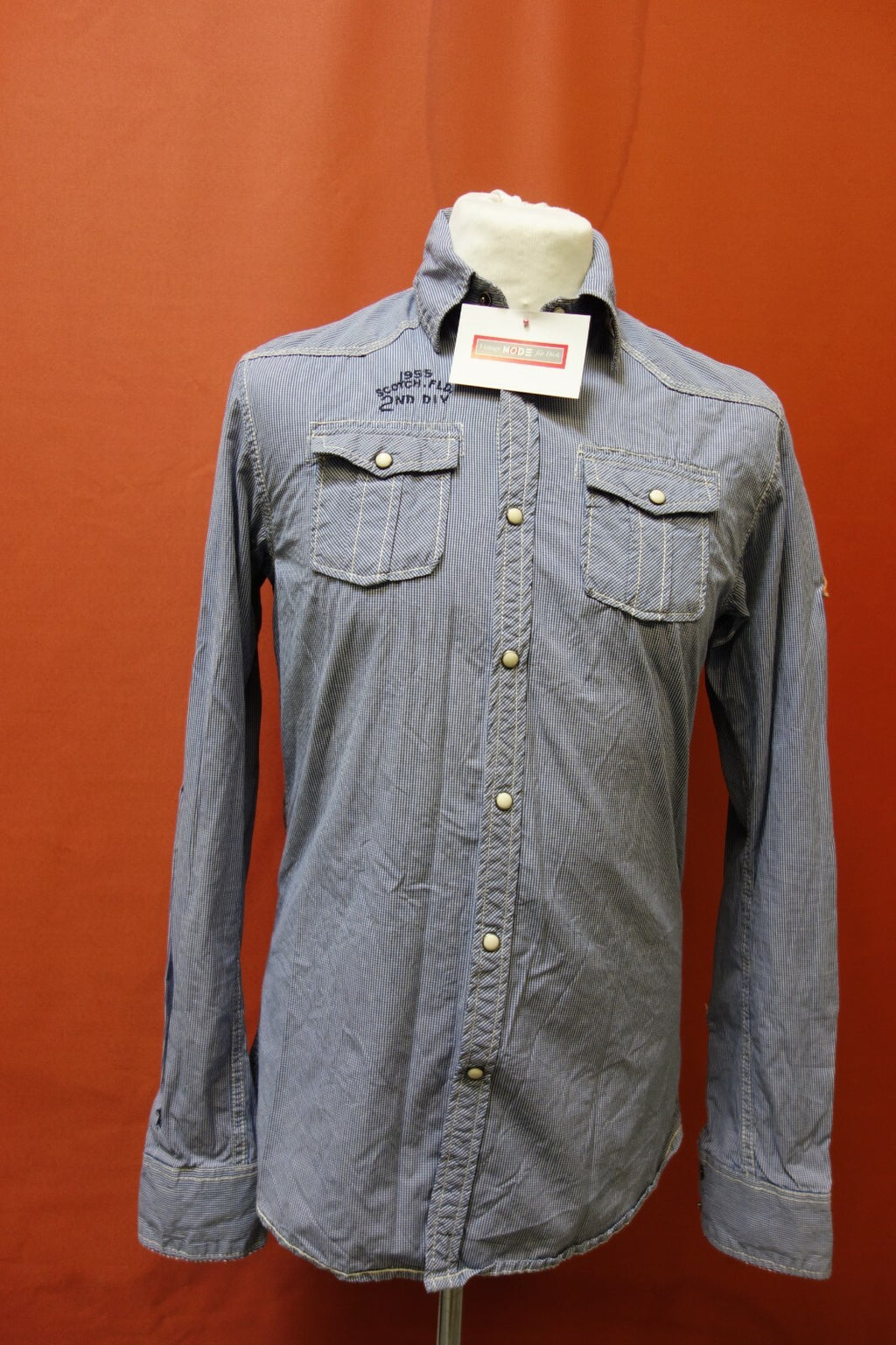 EK0243 Herren Hemd von Scotch & Soda, M, kariert0