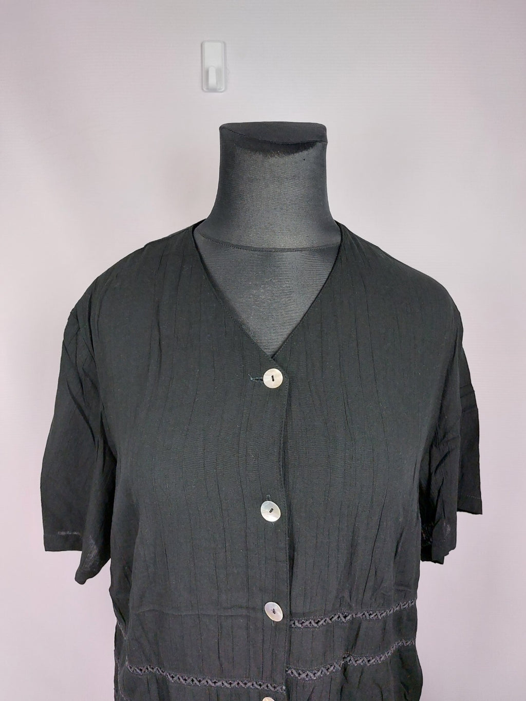 EK4104 Damen Bluse von meine Größe, schwarz, Gr. 461
