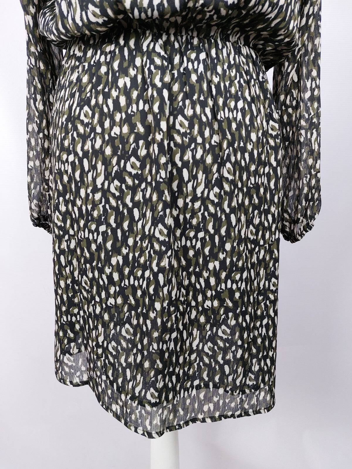 EK1925 Damen Kleid von Deeluxe, schwarz/beige/grün, Gr. M6