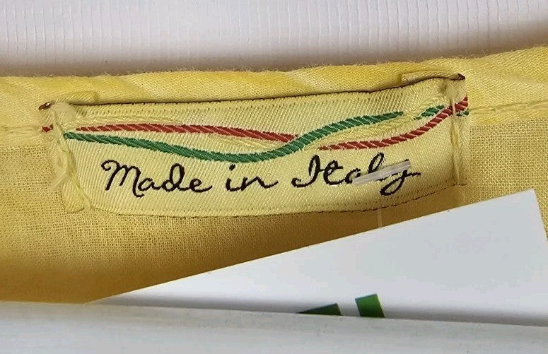 EK10335 Damen T-Shirt Made In Italy Gr.M Gelb1