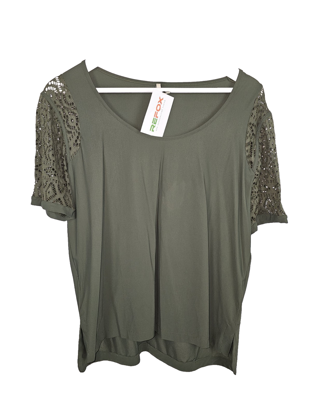 EK7501 Damen T-Shirt von iNDiES, grün, Gr.M0