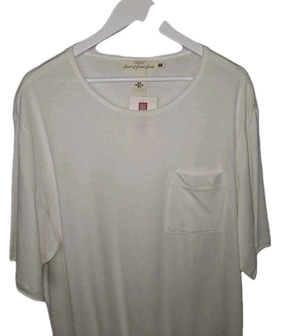 EK79778 Herren T-Shirt von H&M, Weiß, Gr. XL1