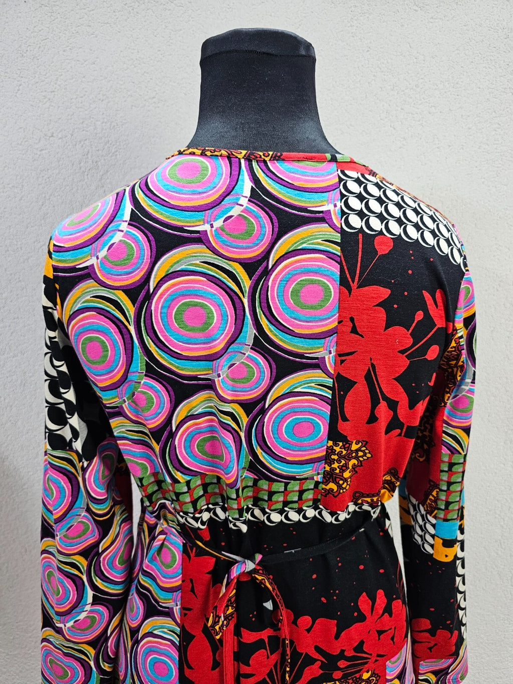 EK0977 Damen Kleid von Heine, mehrfarbig mit Muster, Gr. 465