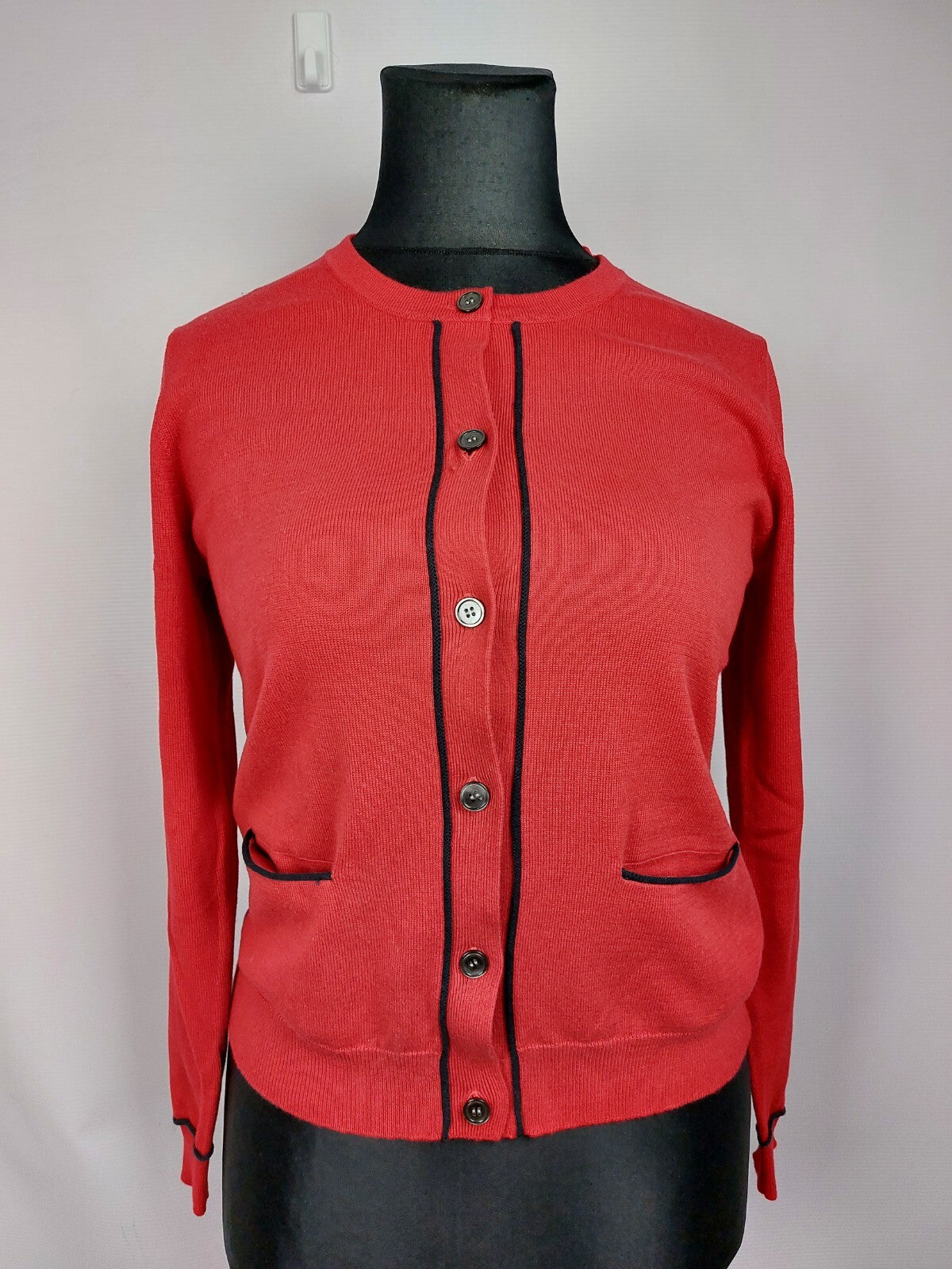 EK2784 Damen Strickjacke von Charles Robertson, rot, Gr. 400