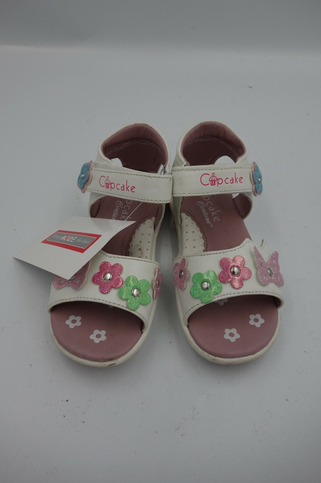 ES0189 Mädchen Sandalen von Cupcake, weiß-rosa, 240