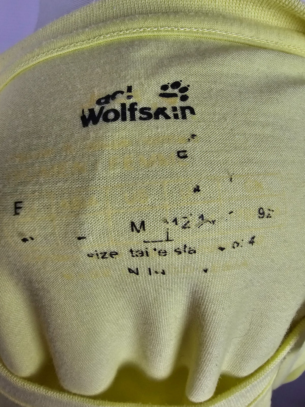 EK5571 Damen T-Shirt von Jack Wolfskin, gelb, Gr.S5