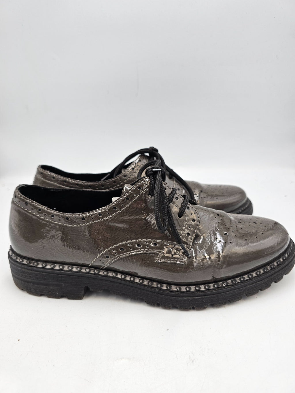 ES0006 Damen Halbschuhe von Rieker, grau, Gr. 384