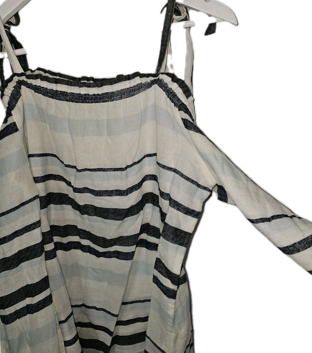 EK10256 Damen Bluse von Vero Moda, weiß-blau, Gr.M2
