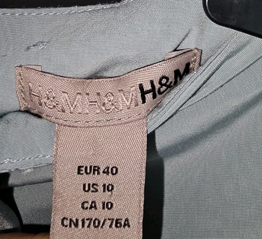 EK6234 Damen Rock von H&M, Blaugrau, Gr. 401