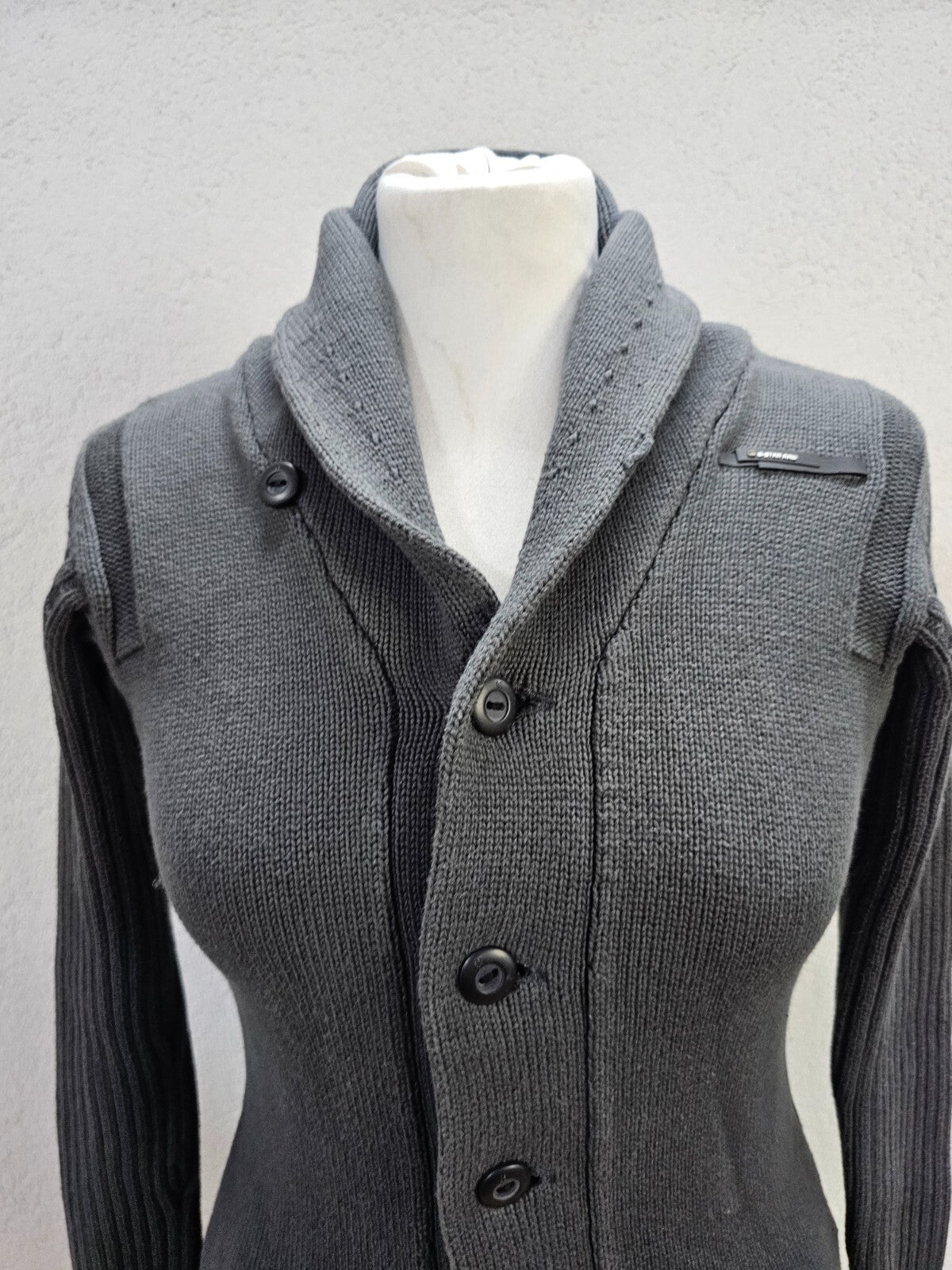 EK5399 Damen Strickjacke von G-Star, grau, Gr. S1