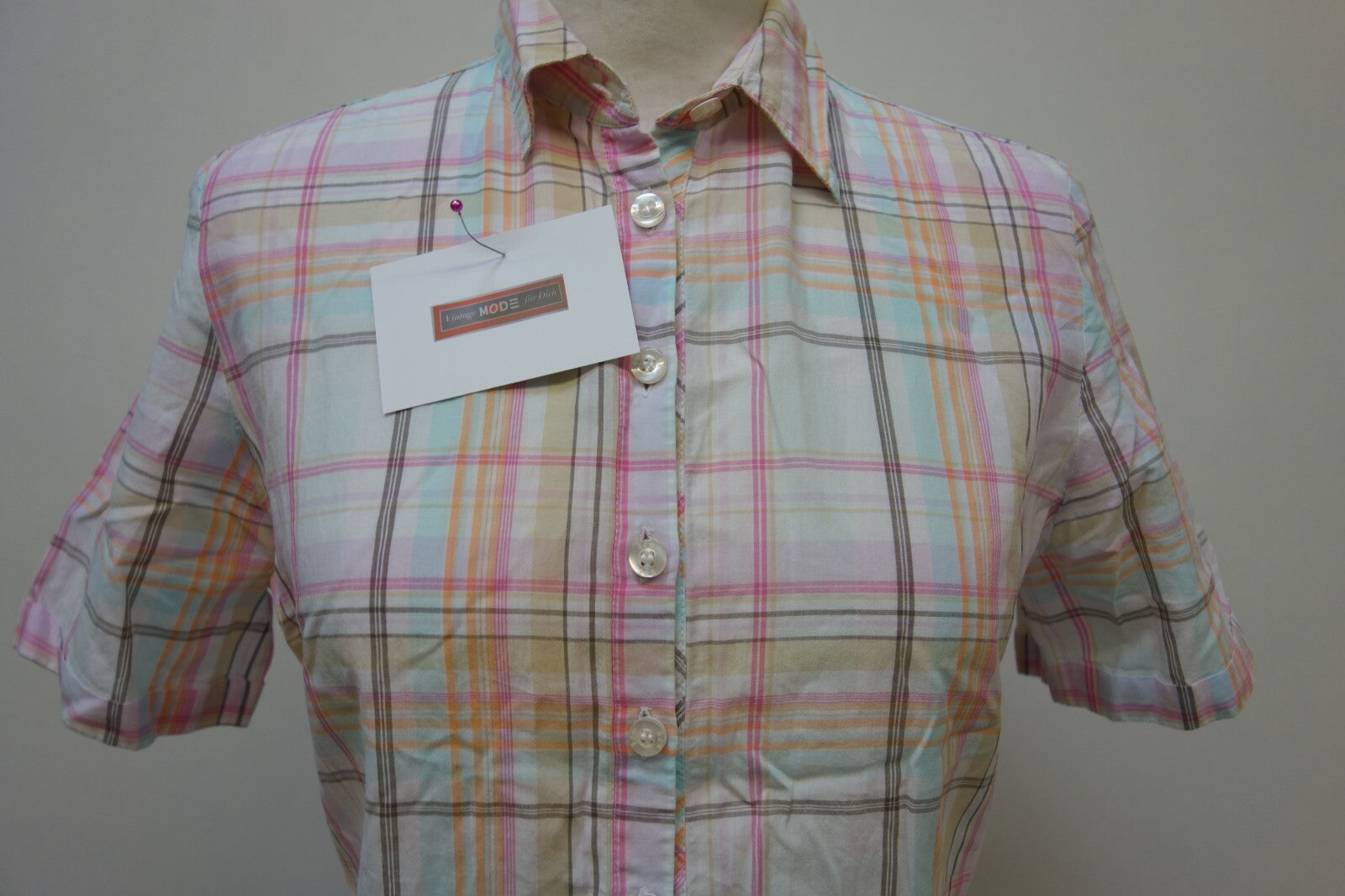 EK3606 Damen Bluse von Erfo, kariert, Gr. 381