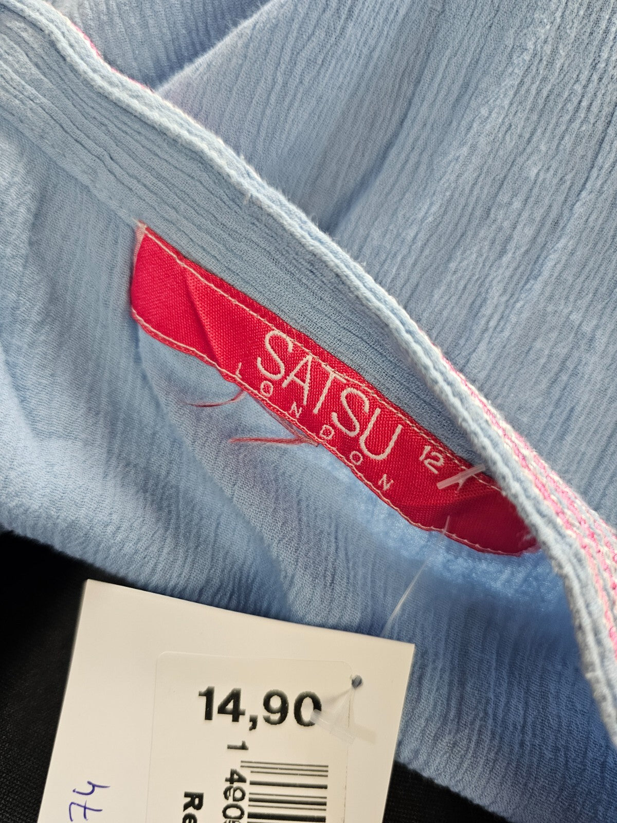 EK6074 Damen Bluse von Satsu, blau, Gr. L5