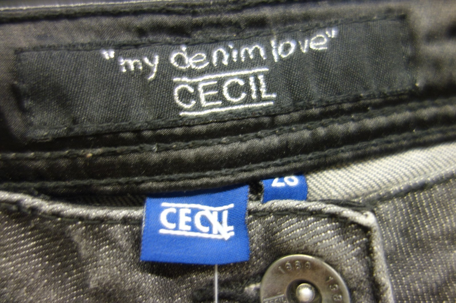 EK2374 Damen Shorts von Cecil, Gr. 28, dunkelgrau2