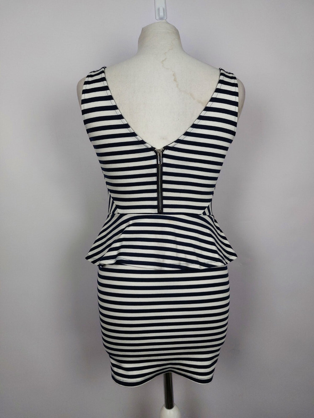 EK2620 Damen Kleid, weiß-dunkelblau, Gr.36 (nach Größentabelle)3
