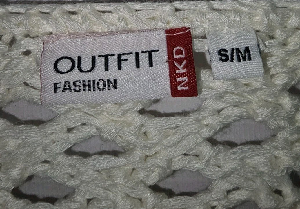 EK10863 Damen Pullover von NKD, Cremeweiß, Gr.S/M1