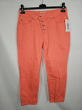 EK5423 Damen Jeans von Tesini, Lachsfarbend, Gr.420