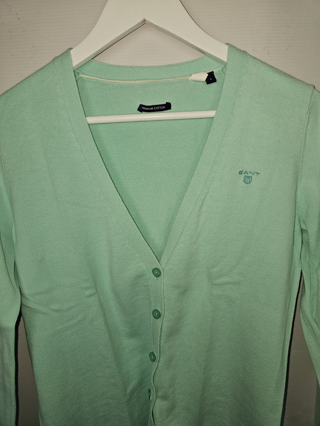 EK9095 Damen Strickjacke von Premium Cotton, Türkis, Gr. L1