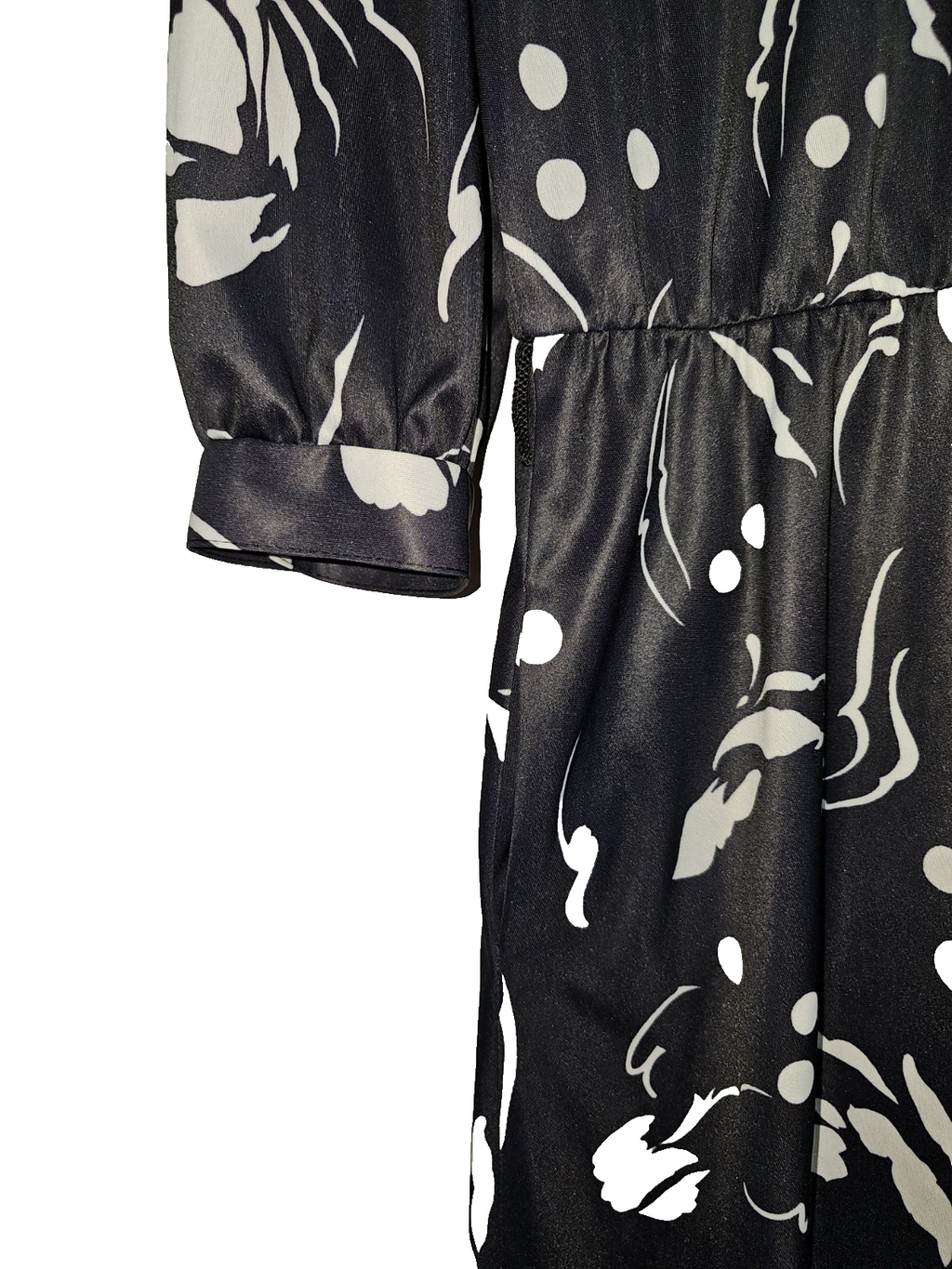EK7797 Damen Kleid, schwarz-weiß, Gr.403