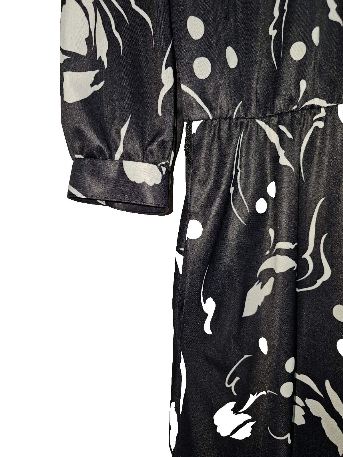 EK7797 Damen Kleid, schwarz-weiß, Gr.403