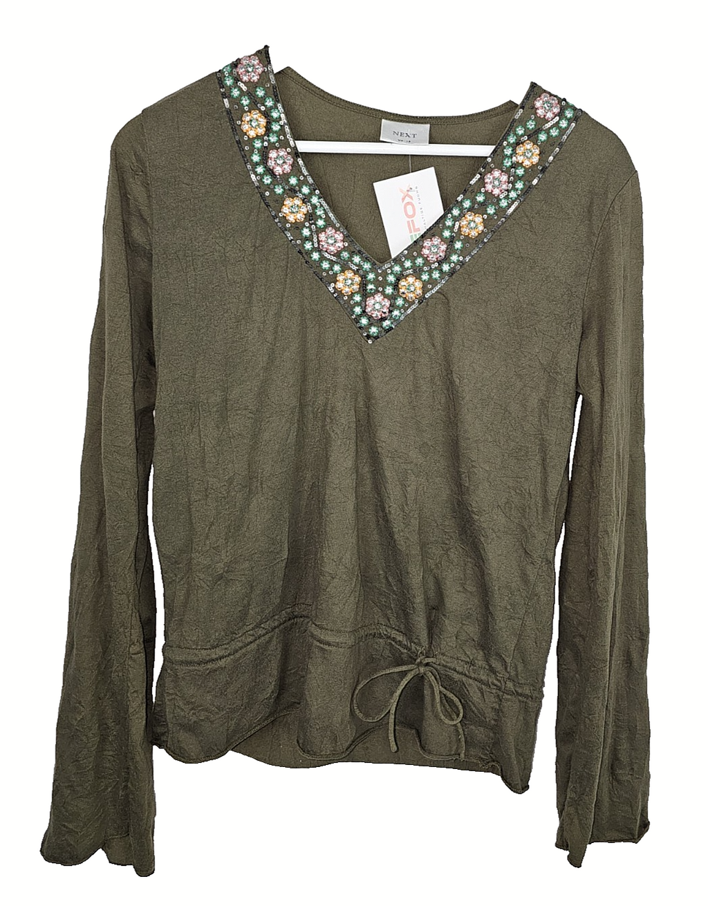 EK7799 Damen Langarmshirt von Next, grün, Gr.400