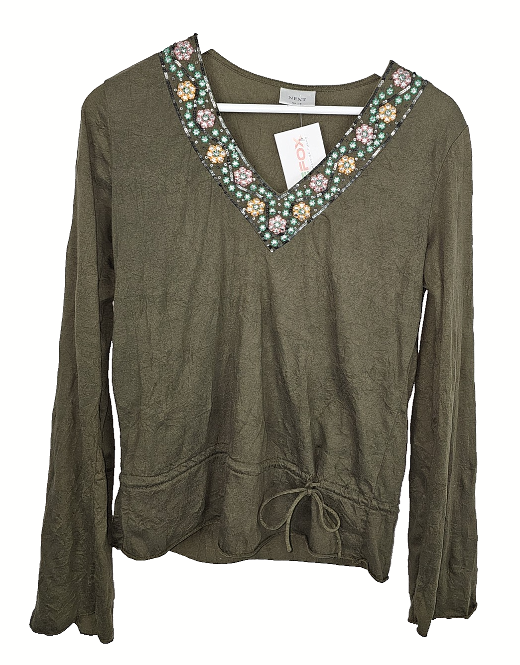 EK7799 Damen Langarmshirt von Next, grün, Gr.400