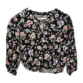 EK10858 Damen Bluse von Takko, schwarz mit Blumenmuster, Gr.360