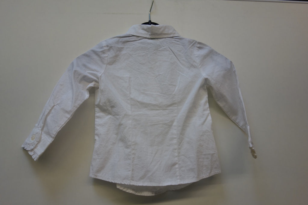 EK3851 Mädchen Bluse von Benetton, weiß, Gr. 823