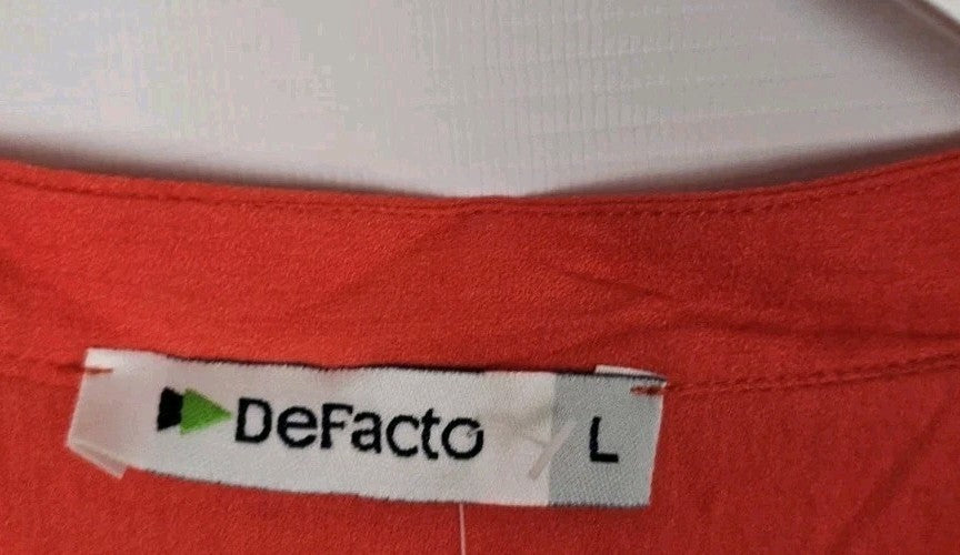 EK8983 Damen Bluse von DeFacto, orange, Gr.L2